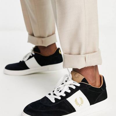 Giầy Fred Perry B400 Suede Trainers In Black