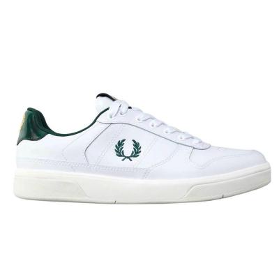 Giầy Fred Perry B300 Embossed Leather White/Ivory