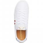 Giầy Fred Perry B722 Bonded Leather Sneakers In White/ Red