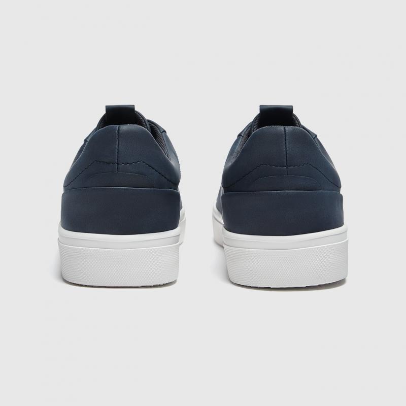 Giày Pull&Bear Lace Up Trainer In Navy