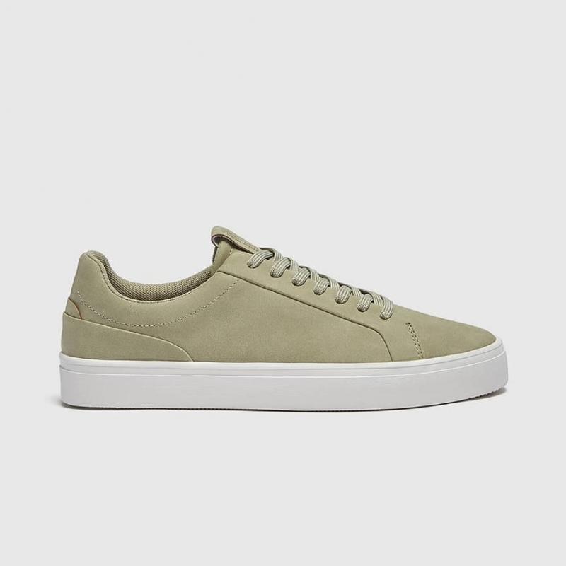 Giày Pull&Bear Lace Up Trainer In Green