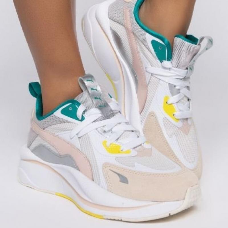 Giầy Puma RS-Curve Wit/Roze Dames