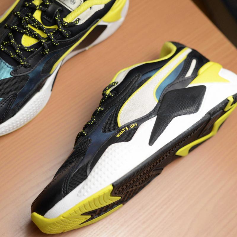 Giầy Puma RS-X3 x Emoji Black Lace Up Mens Trainers