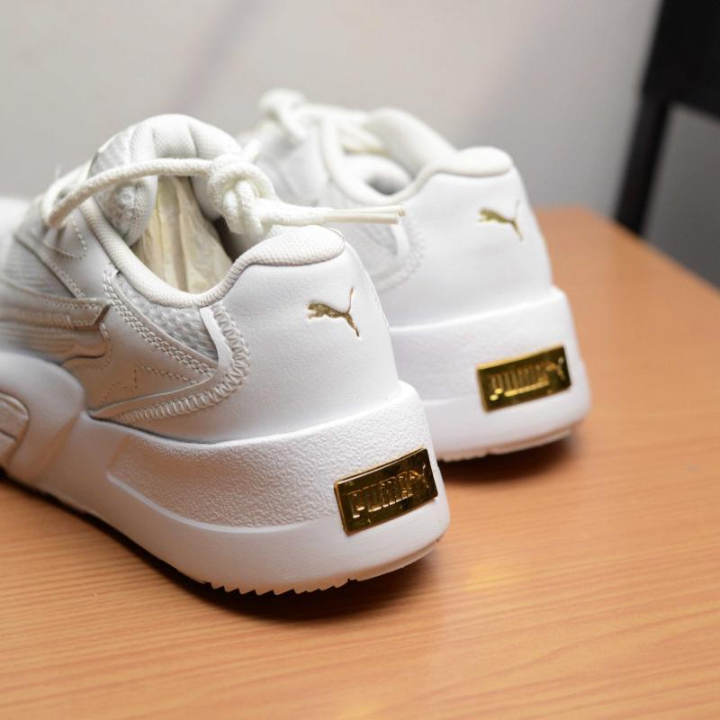 Giầy Puma Hedra Women Sneakers - White Gold