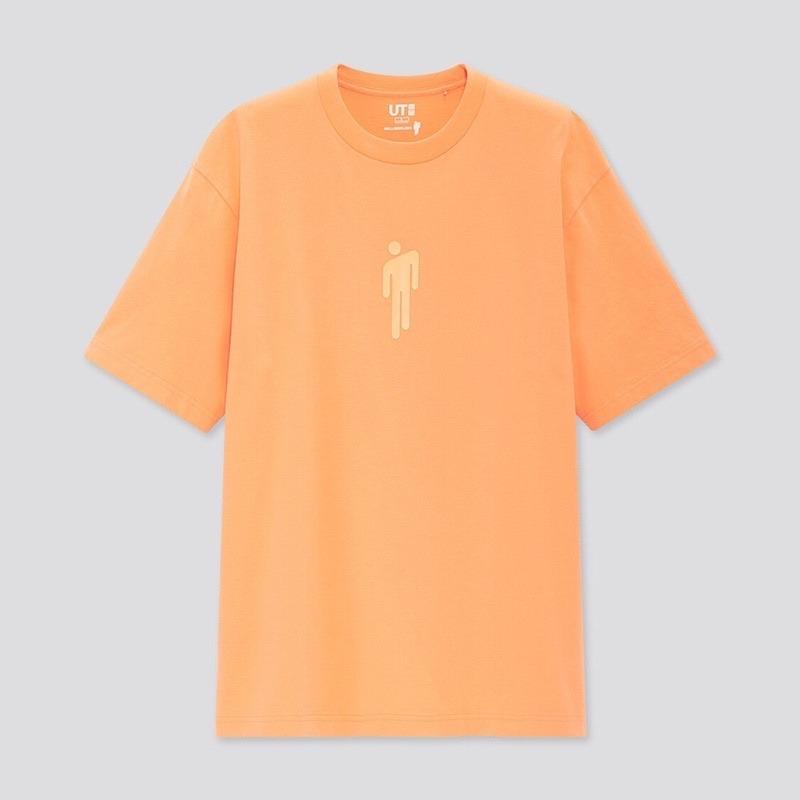 Áo Uniqlo x Billie Eilish SHORT SLEEVE UT '22 Orange'