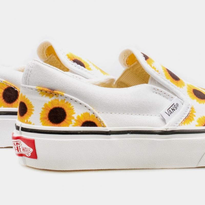 Giầy Vans Slip On Sunflower Sneakers in White