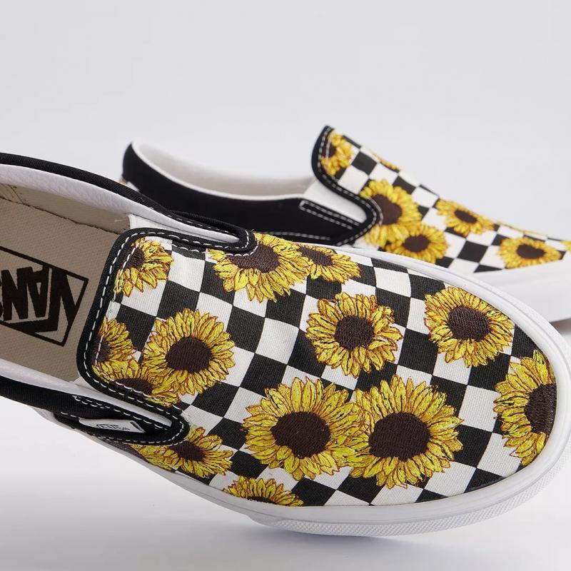Giầy Vans Kids Wmns Asher 'Sunflower Checkerboard'
