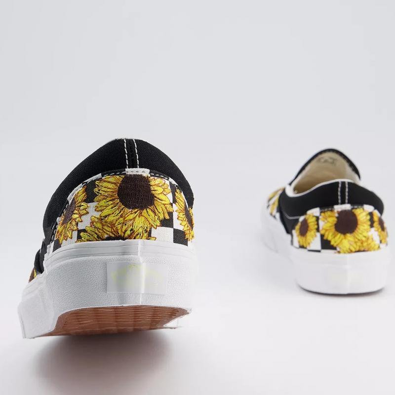 Giầy Vans Kids Wmns Asher 'Sunflower Checkerboard'