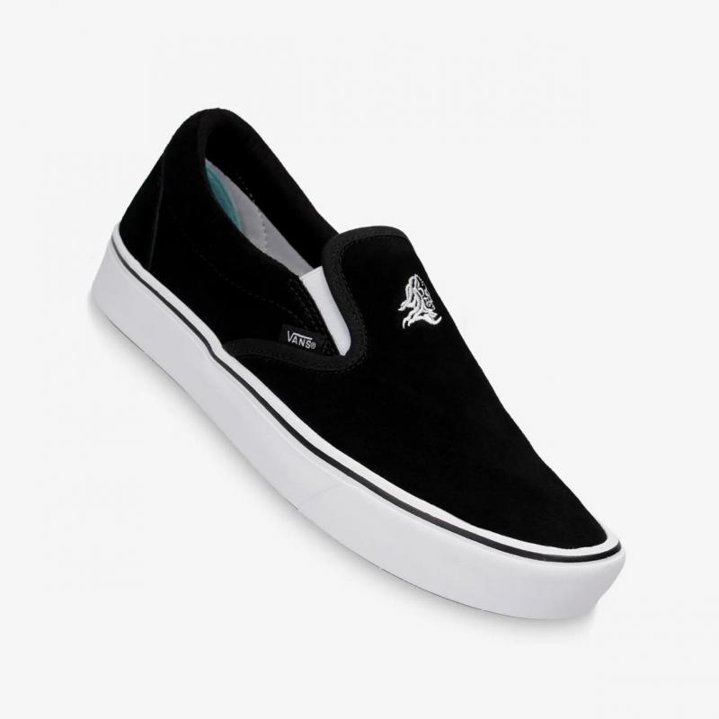 Giầy Vans Comfycush Slip-on Shoes (SIXTY SIXERS BLACK TRUE WHITE)