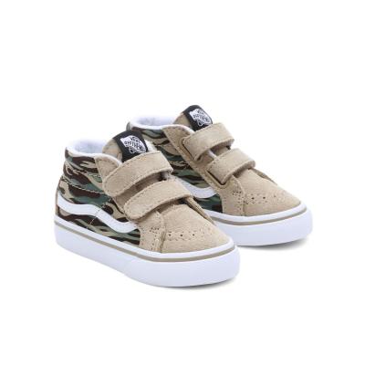 Giầy Vans Kids TD SK8-Mid Reissue V Flame Camo Light Brown/Multi