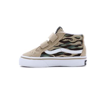 Giầy Vans Kids TD SK8-Mid Reissue V Flame Camo Light Brown/Multi