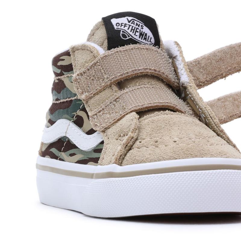 Giầy Vans Kids TD SK8-Mid Reissue V Flame Camo Light Brown/Multi