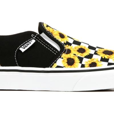 Giầy Vans Kids Wmns Asher 'Sunflower Checkerboard'