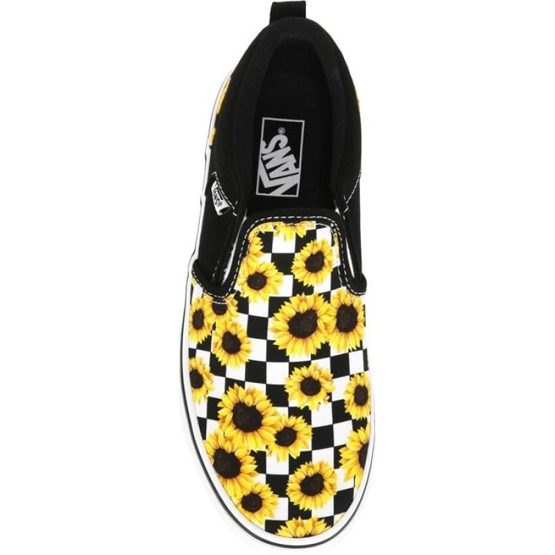 Giầy Vans Kids Wmns Asher 'Sunflower Checkerboard'