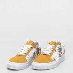 Giày Vans Kids Old Skool Cottage Check Yellow White