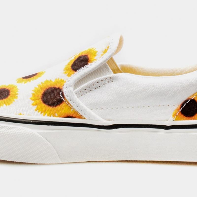 Giầy Vans Slip On Sunflower Sneakers in White