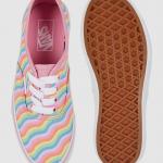 Giầy Vans Kids Wavy Rainbow Authentic Shoes ( Begonia Pink/True White )