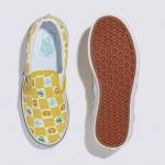 Giầy Vans Kids Classic Slip On Melted Check Yellow