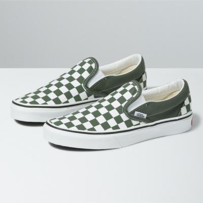 Giầy Vans Kids Classic Slip-On ‘Green Caro’