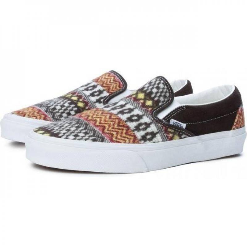 Giầy Vans Kids Classic Slip-On - Fair Isle Brown/Multi