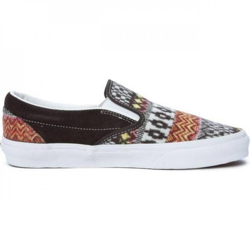 Giầy Vans Kids Classic Slip-On - Fair Isle Brown/Multi