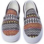 Giầy Vans Kids Classic Slip-On - Fair Isle Brown/Multi