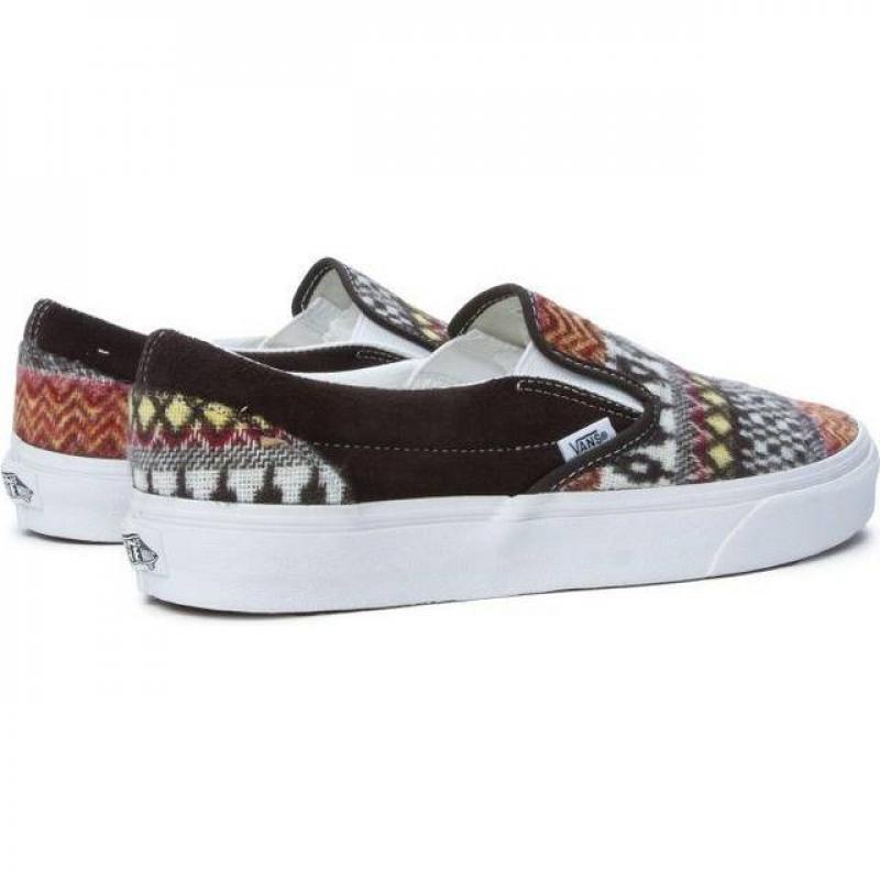 Giầy Vans Kids Classic Slip-On - Fair Isle Brown/Multi