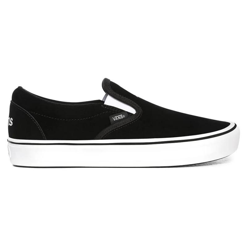 Giầy Vans Comfycush Slip-on Shoes (SIXTY SIXERS BLACK TRUE WHITE)