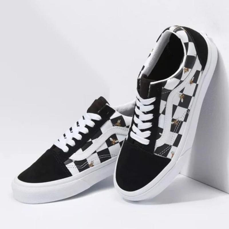 Giày Vans Kids Sneakers Vans Old Skool Bee Check