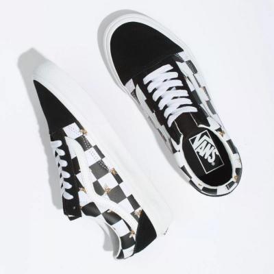 Giày Vans Kids Sneakers Vans Old Skool Bee Check