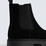 Giầy Zara Chelsea Boot Suede Black