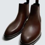 Giầy Zara Man Chelsea Boot Pointed - Brown