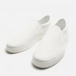 Giày Slip-On Zara Trainers- White