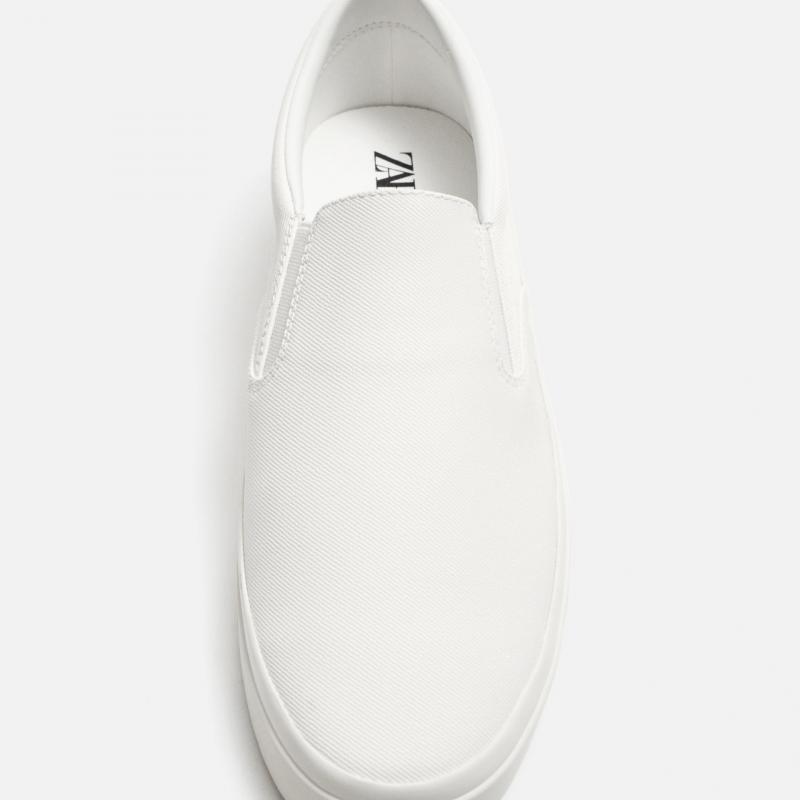 Giày Slip-On Zara Trainers- White