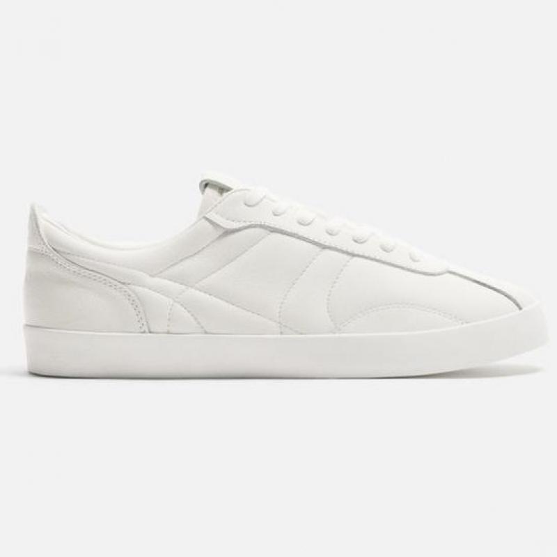 Giầy Padded  leather trainers