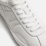 Giầy Padded  leather trainers