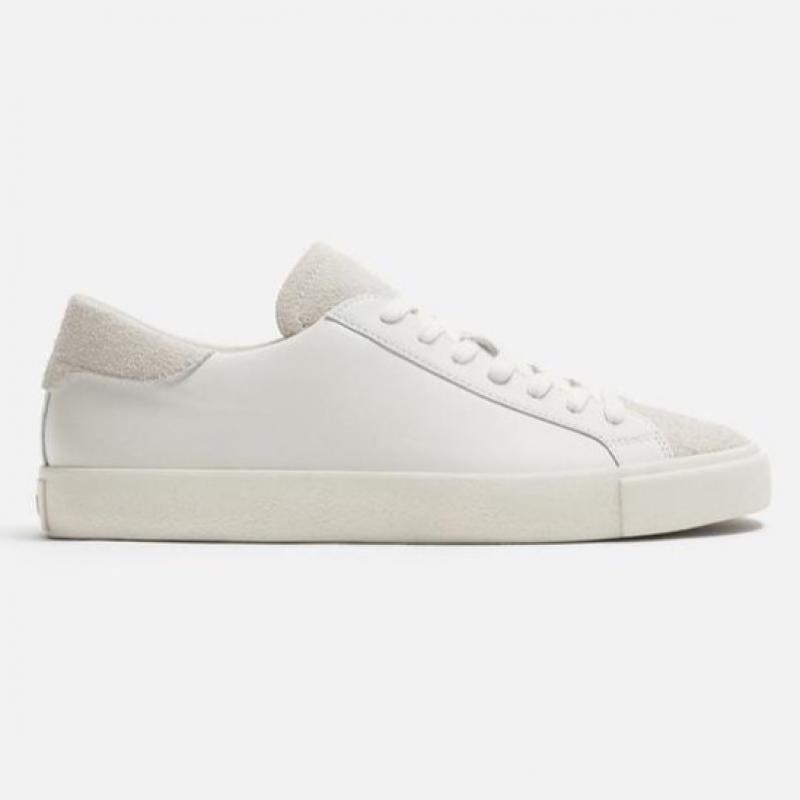 Zara Man Leather Lace-Up Trainer