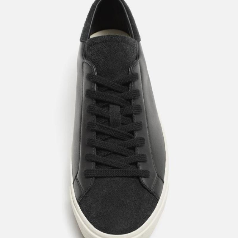 Zara Man Leather Lace-Up Trainer