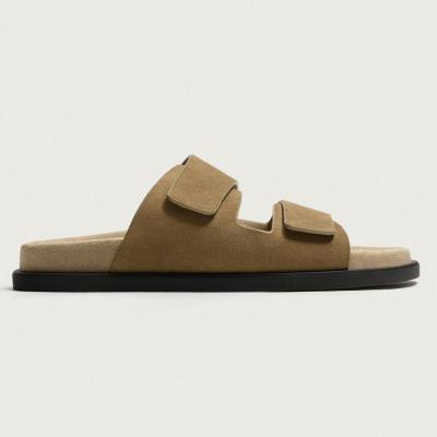 Dép Zara Man Double Strap Leather Sandals
