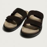 Dép Zara Man Double Strap Leather Sandals
