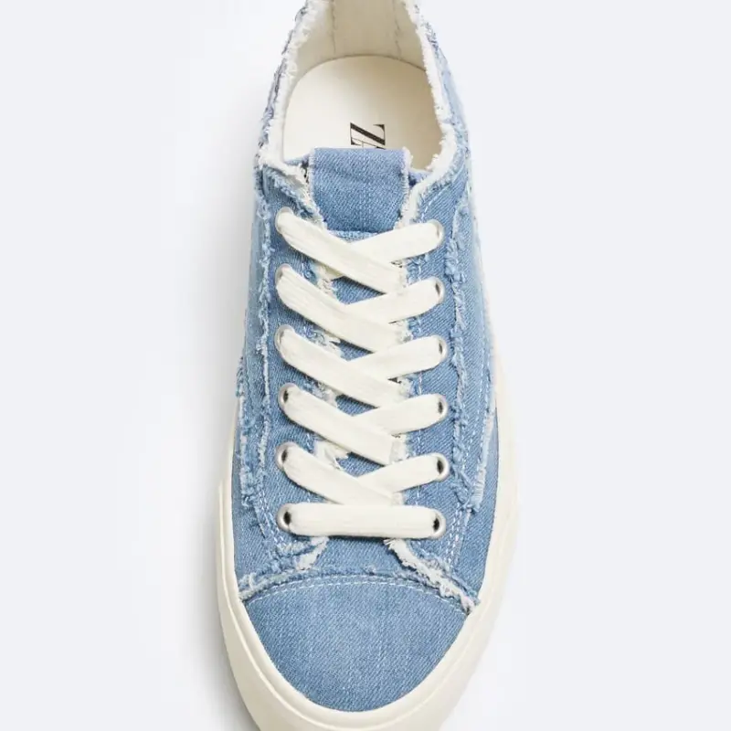 Giầy Zara Man Denim Blue Sneaker