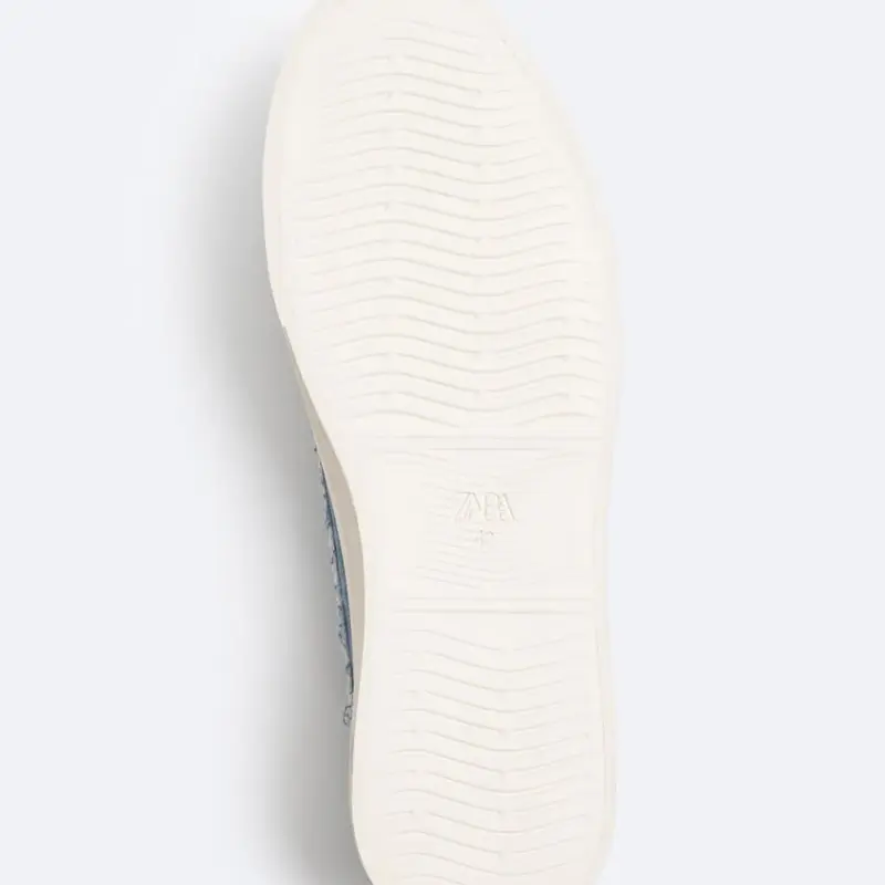 Giầy Zara Man Denim Blue Sneaker