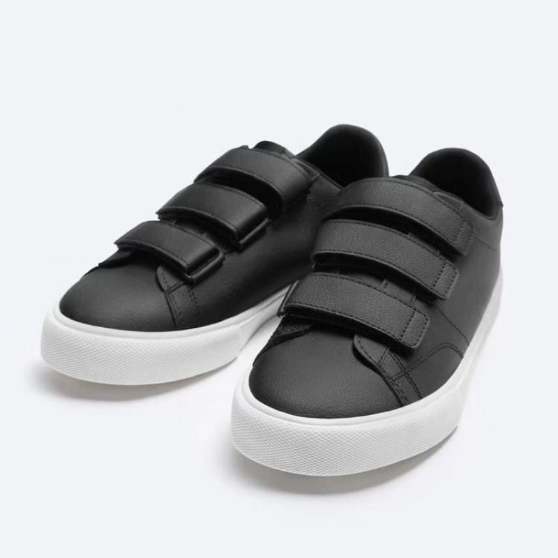 Giầy Zara Man Sneaker Đen Có Quai Dán