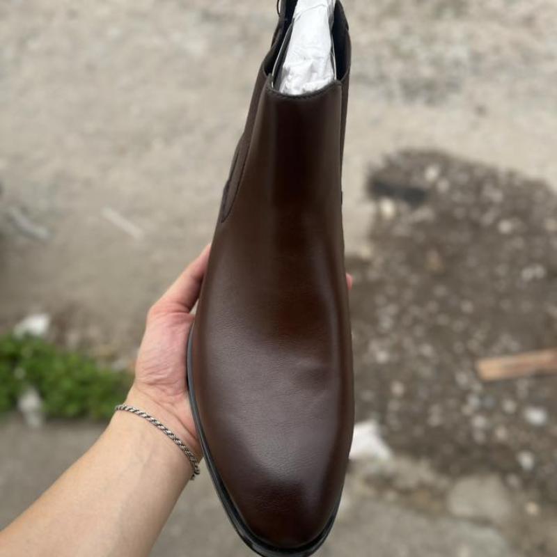 Giầy Zara Man Chelsea Boot Pointed - Brown