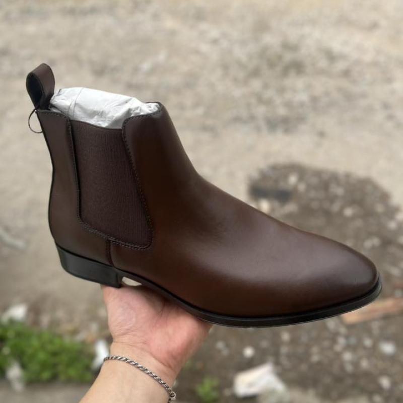 Giầy Zara Man Chelsea Boot Pointed - Brown