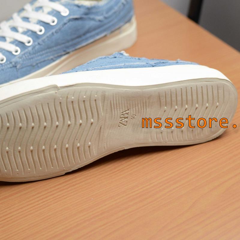 Giầy Zara Man Denim Blue Sneaker