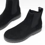 Giầy Zara Chelsea Boot Suede Black