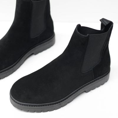 Giầy Zara Chelsea Boot Suede Black