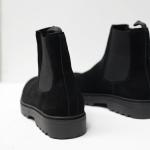 Giầy Zara Chelsea Boot Suede Black