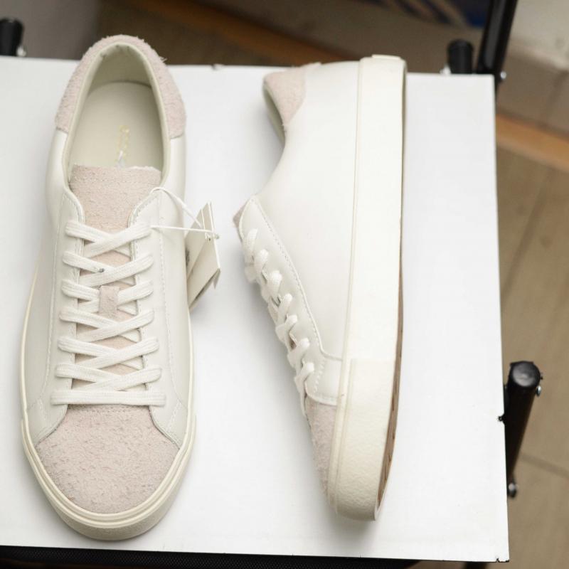 Zara Man Leather Lace-Up Trainer